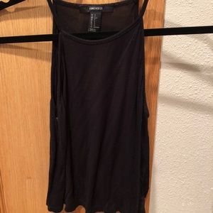 Black High Neck Crop Top